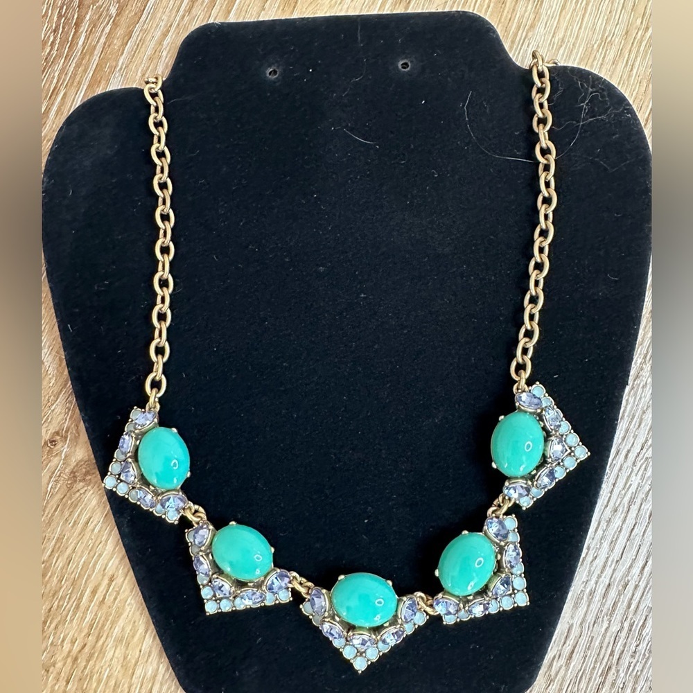 Stella and Dot Retired Rory Statement Necklace -Turquoise 🩵 - Picture 4 of 8